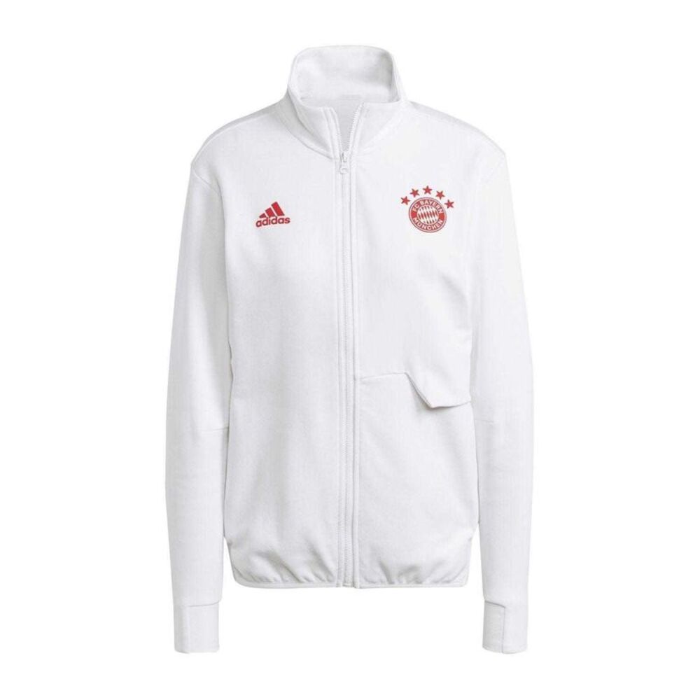 Adidas Womens/Ladies FC Bayern Munich Anthem Jacket / White